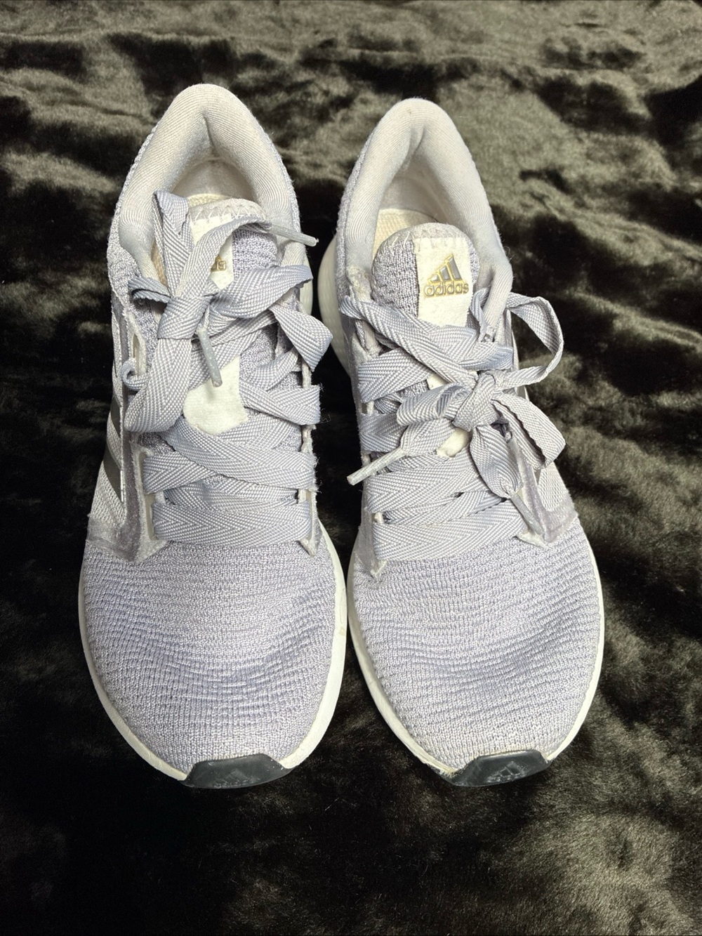 adidas Women's Light Lavender Knit Sneakers